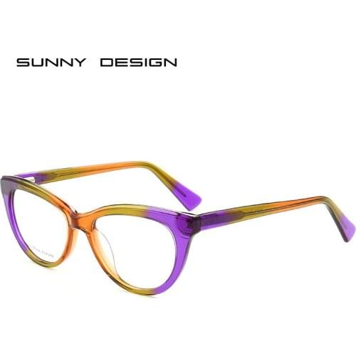Glasses Color Stylish Large Frame Plate Glasses Frame Can Be Equipped with Anti-Blue Light Lenses