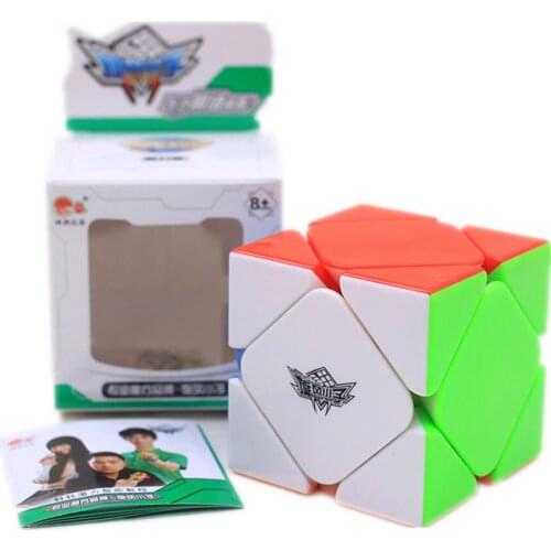 Cyclone Boy Magnetic Skew Cube 3x3 Skew Magic Cube 3Layers Magnetic Speed Cube Professional Puzzle Toys For Children Kids Gift