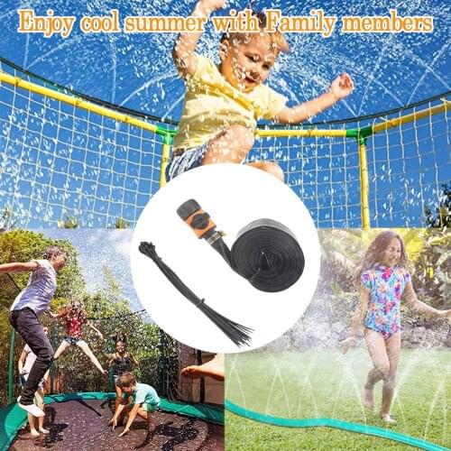 Outdoor Summer Toys Water Play Trampoline Sprinkler Accessories 8/12/15M Kids Backyard Trampoline Water Sprinkler Accessories