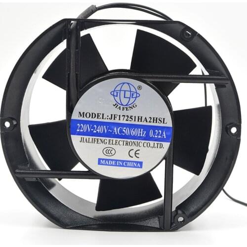 FOR JIAFENG JF17251HA2HSL AC 220V 50/60Hz 0.22A 170-170-51 Cooling Fan