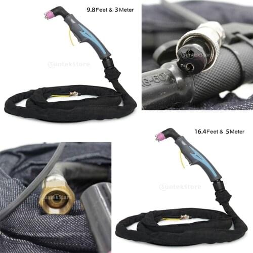 3m / 5m AG60 Air Plasma Cutter Torch Electric Complete Replacement Air Plasma Cutter Cutting Torch Gun Machine