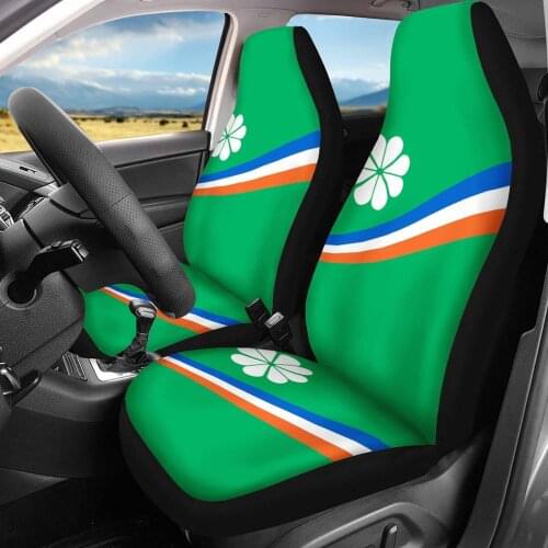 INSTANTARTS Fashion Island Kwajalein Flag Design Comfortable Vehicle Seat Protector Fit Most Vehicle Car Seat Covers Set of 2