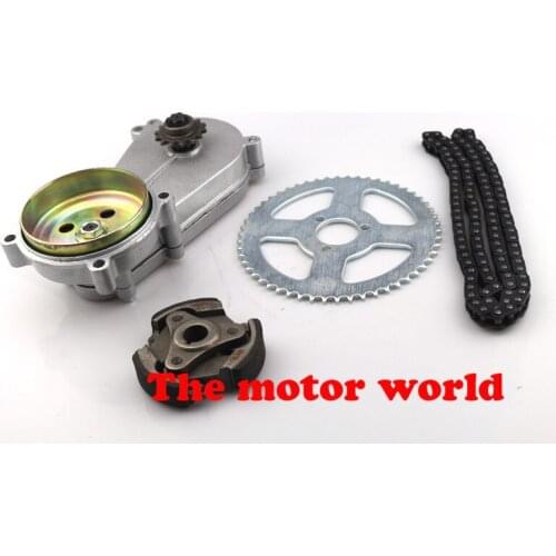 1pc T8F 49cc gearbox + sprocket + Chain + clutch block suitable for 49cc mini motorcycle, small off-road vehicle, electric bicyc