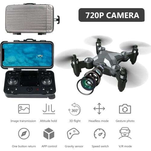 DH-120 RC Drone with Camera Wifi FPV Mini Drone Foldable Quadcopter Indoor Toy with 3D Flight Auto Hover One Key Takeoff Landing
