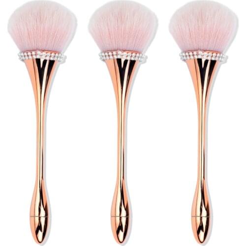 Soft Hair Manicure Powder Brush Nail Trim Cleaning Brush Small Waist Long Handle Multi-function Blush Brush Makeup Brush Tools