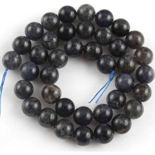 Natural Russia Graphite Shungite Crystal Beads Round Loose Spacer Stone Beads For Jewelry Making Diy Energy Healing Bracelet 15"