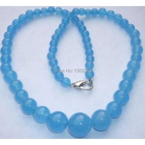 ! Wholesales beautiful 6-14mm Brazilian chalcedony Necklace 18" 2pcs/lot fashion jewelry JT6082