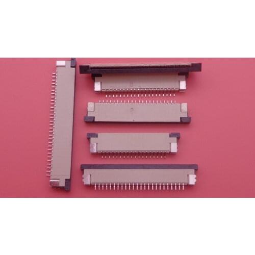10pcs FFC FPC connector 1.0mm Top Contact Right angle SMD / SMT ZIF 4P 5P 6P 8P 10P 12P 14P 16P 18P 20P 22P 24P 26P 28P 30P PIN