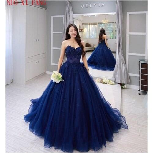 Sexy Evening Dress Sweetheart Ball Gown prom dress Applique Beading tulle robe de soiree formal party dress vestido de festa