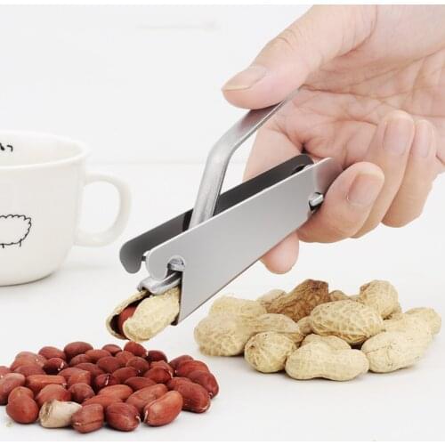 Nut Sheller Peanut Pincers Melon Seeds Opener Stainless Steel Sunflower Seeds Peeler Walnut Plier Clamp Kitchen Garget