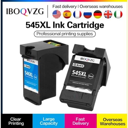IBOQVZG Compatible 545XL 545 XL Cartridge Replacement for Canon PG545 PG-545 PG 545 for Pixma MG3050 2550 2450 2550S 2950 MX495