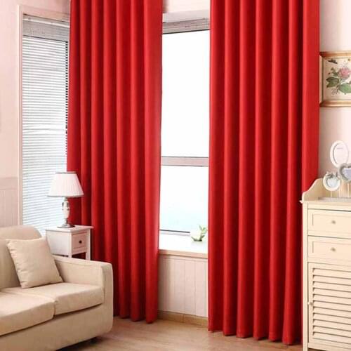 Modern Decoration Curtains for Living Room Blackout Curtains Room Darkening Grommet Window Drapes Soild Color Semi Shading