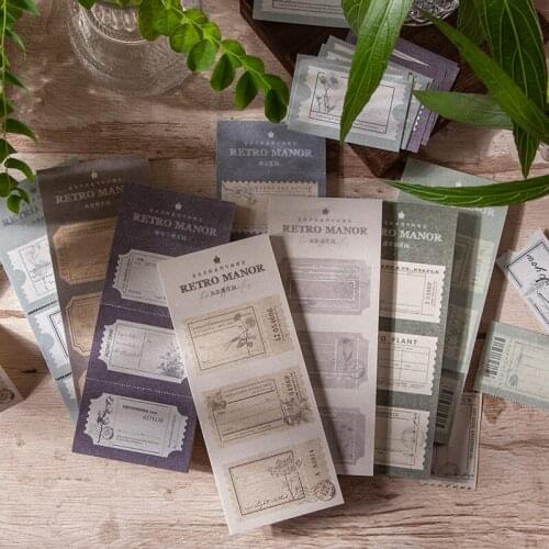 Vintage Stamp Collection Material Paper Junk Journal Planner Scrapbooking Vintage Decorative DIY Craft Background Paper