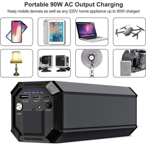 31200mAh Portable Quick charging Bank Power with AC DC 100W output for MAC Ipad Mini Ipad Iphone Apple watch Airpods Apple TV