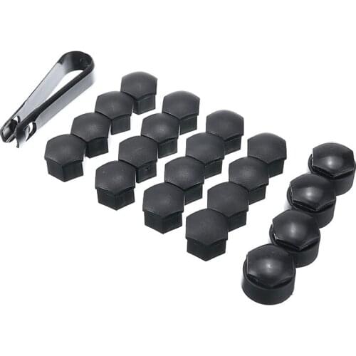 20Pcs/set 17mm Car Wheel Nut Cover Durable Plastic Nut Cover Bolt Cap Wheel Lug Nut Cover Caps with Removal Tool