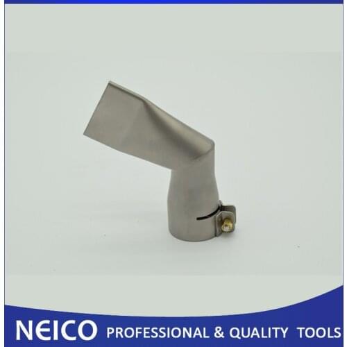 40mm 60 Degree Angled Wide Slot Weld Nozzle For Plastic Hot Air Heat Gun