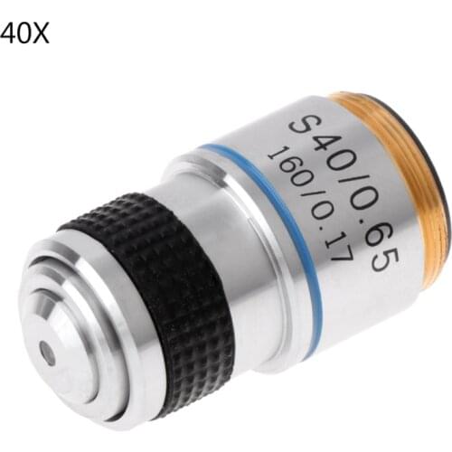 4X 10X 40X 100X Achromatic Objective Lens for Biological Microscope 185 C5AC
