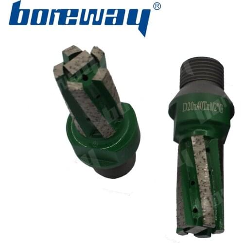 Boreway Supply A Piece of D20*40T*1/2''G Diamond Finger Trimming Bit For Processing Granite Marble Good Performance