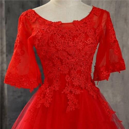 Bealegantom Red Short Prom Dresses 2021 Tulle Applique Homecoming Cocktail Party Special Occasion Gown Vestido Fiesta QA1529