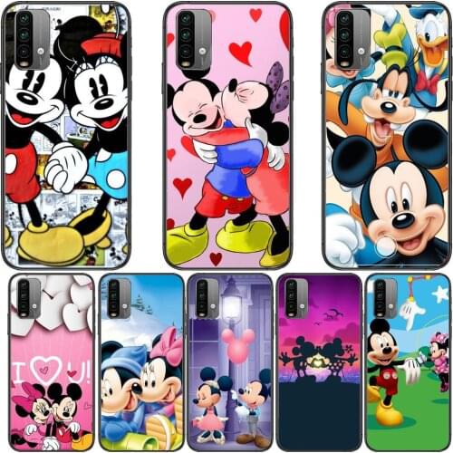 Mickey Kiss Minnie Phone Case For XiaoMi Redmi 11 lite 9C 8A 7A Pro 10T 5G Anime Cover Mi 10 Ultra Poco M3 X3 NFC 8 SE cover