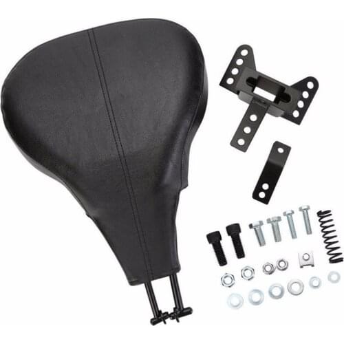 Black Adjustable Driver Rider Backrest For Harley Electra Glide Road King 1998-2008
