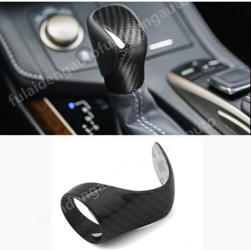 For Lexus RX350 RX450H 2016-2019 Interior Carbon fiber pattern Gear Shift Knob cover Trim Car Accessories