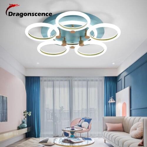 Dragonscence Modern LED Chandelier Lighting For Dining Room Living Room Bedroom Fashion LED Chandelier Lamp Shop window Fixtures