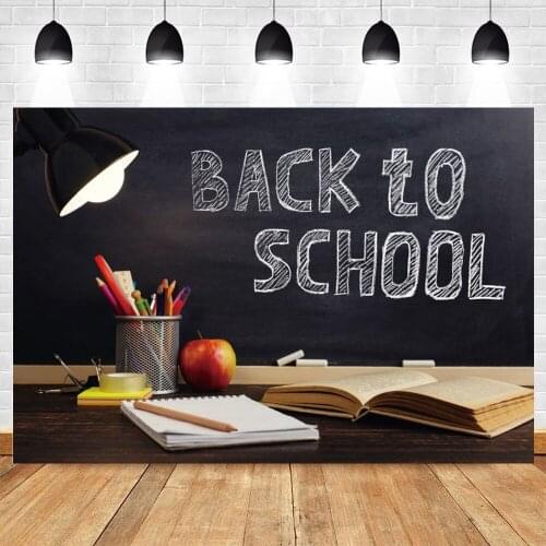 Yeele Student Back to School Blackboard Backdrop Baby Photography Children Class Party Books Background Photo Studio Photophone