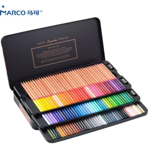 Marco Reffine 24/36/48Colors Oil Color Pencil Prismacolor Wood Colored Pencils for Artist Sketch Drawing School Office Supplies