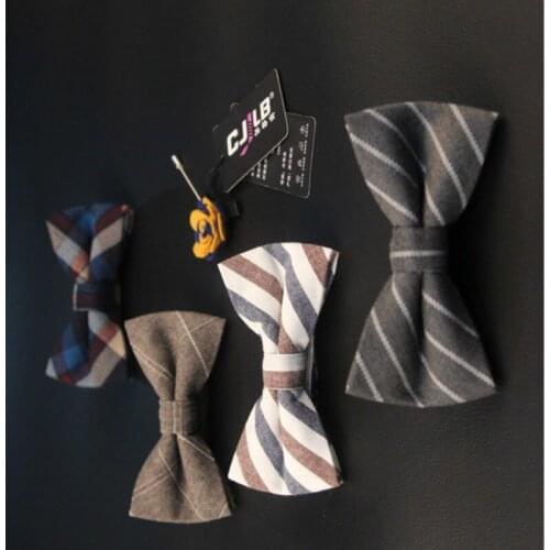 33color mens cotton classic plaid striped bow tie British fashion designer bowtie butterfly for business high-end 300pcs fedex