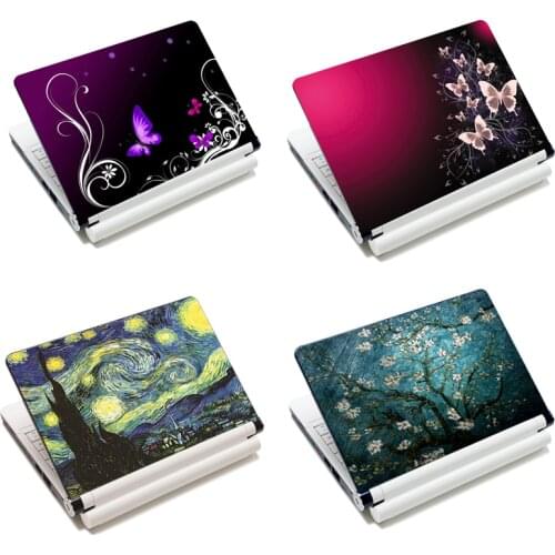 12"13"14"15"15.4"15.6" Vintage Laptop Skin Decal Sticker Cover PVC Notebook PC Reusable Protector for Macbook Lenovo HP ASUS