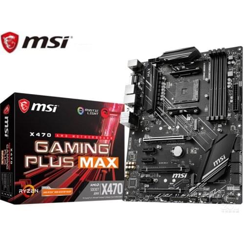 New desktop motherboard for MSI X470 GAMING PLUS MAX for Amd ryzen 3rd cpu am4 gaming M.2 USB 3.1 ATX X470 mainboard