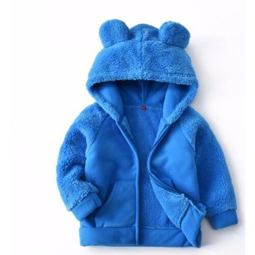 New Infant Coat Girl and Boy Fleece Hooded Winter Spring Autumn Jacket Baby Outerwear 8BB019