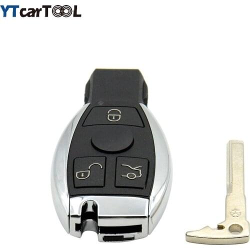New 3 Buttons Smart Remote Key for Mercede Benz with NEC Chip 315/433MHz Optional Supports Car Models After Year 2000