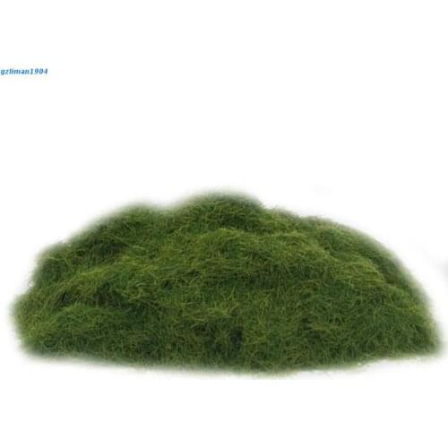P15D 5mm Static Grass Terrain Powder Green Fake Garden Lawn Miniature Landscape 100ml