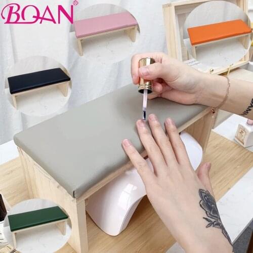 BQAN 1PC PU Nail Pillow Supportable Desktop Manicure Hand Rest Hand Stand For Manicure Table Mat Art Wrist Hand Rest Salon Tools