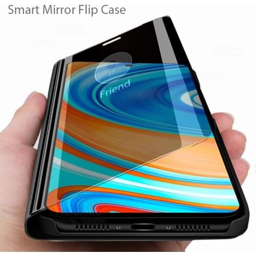 Redmi note 9 pro phone case smart mirror flip case for xiaomi redmi note 9 pro max 9s redmi note 9 pro cases redmi note 9s cover