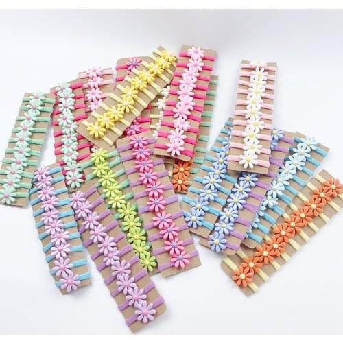 10pcs/bag Hair Accessories Popular Girls Sweet Hair Rope Cute Headwear Baby Elastic Hair Bands Mini Rubber Bands