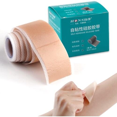 4x50cm Surgery Scar Removal Silicone Gel Patch Treatment Tape Efficient Acne Trauma Burn Scar Therapy Sheet Skin Repair Tools