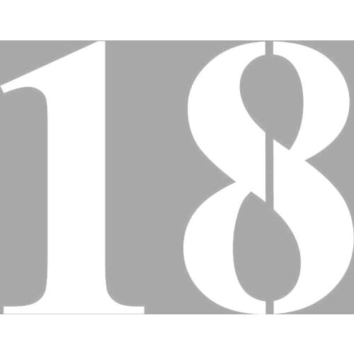 18 number Stencil Design, Painting Template 30x30 Cm, Walls, Tiles, furniture For Easy and Practical Pattern Application