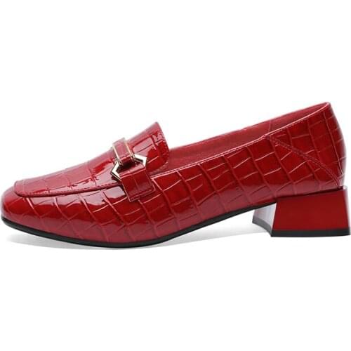 Square-Toe And Square-Heel Shoes, Set Foot Metal Decoration WomenS Shoes, Platform WomenS Shoes