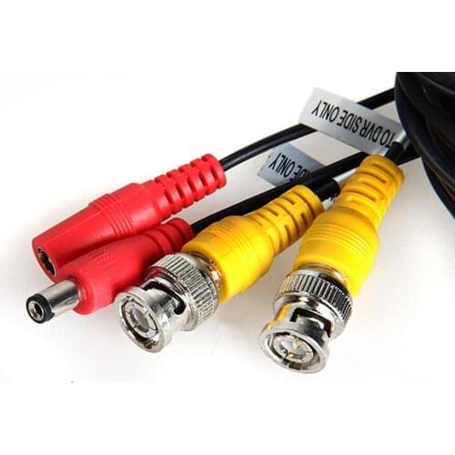 CCTV DVR Camera Video DC Power Security BNC Cable Extension Cord 10 - 60m