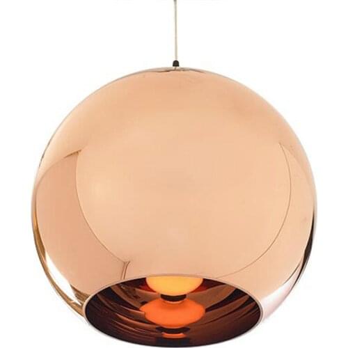 Vintage Gold/Silver Plated Glass Shade Pendant Lamp Cord 1-1.5m Wire Modern Shop/Bar/Hall Pendant Light E27 110*240V