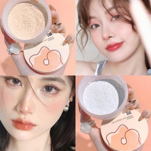 XIXI Misty Soft Face Loose Powder 4 Colors Setting Finish Powder Face Makeup Oil-control Longlasting Waterproof Cosmetic QBMY