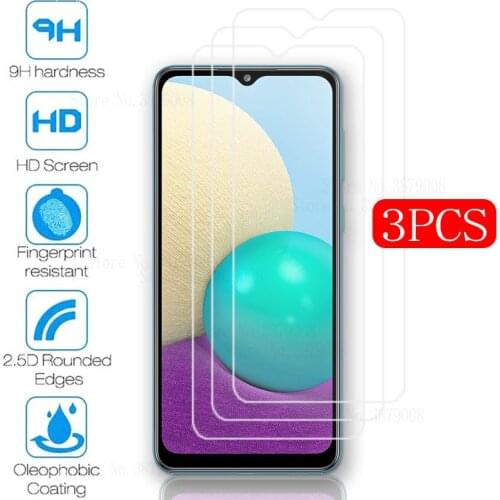 3Pcs Protective Glass For Samsung a02 a 02 sm-a022f 6.5'' Tempered Glas Film Screen Protector For Galaxy a02 s Tremp Armor Sheet
