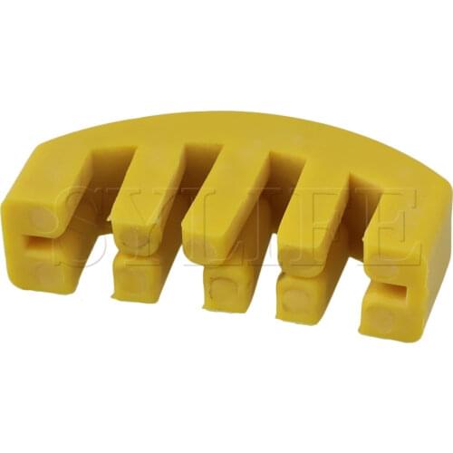 Yellow Fiddle Practice Mute Silencer Rubber 5 Prong for Violin Parts