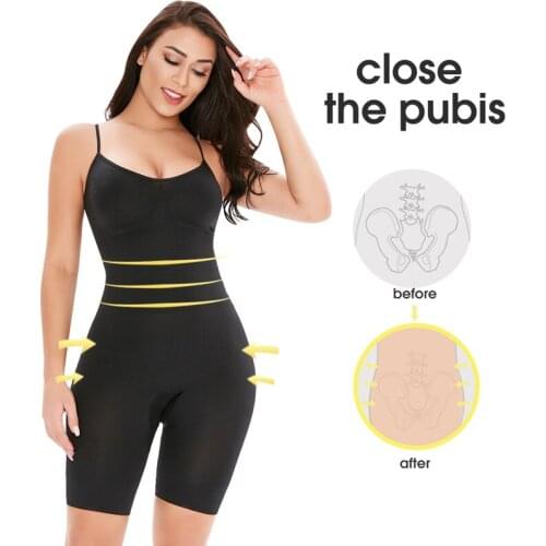 Women Waist Trainer Butt Lifter Shapewear Full Body Shaper Strap Overbust Bodysuit Slimming Underwear Seamless Thigh Slimmer