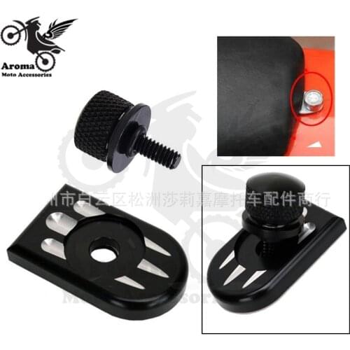 1 set of black 6MM motorbike seat cover bolt billet moto accessories for Harley Davidson Softail motorcycle seat bolt tab screw