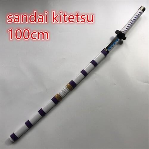 100cm Cosplay Kozuki Oden totsukanotsurugi sword Weapon Armed Katana Espada Wood Ninja Knife Samurai Sword Prop Toys