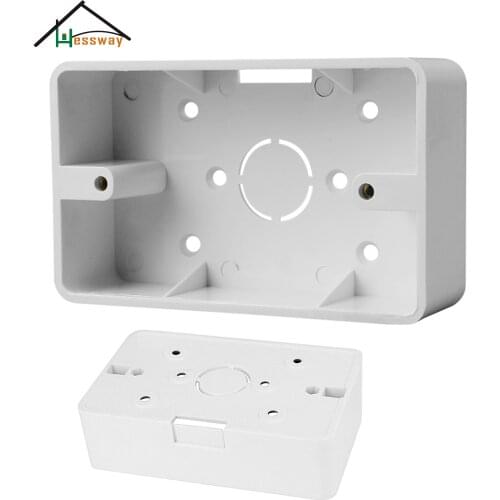 118 Type PVC External Mounting Box for 118mm*74mm*34mm Hole Spacing 86MM Application Switch/Socket/Thermost Box